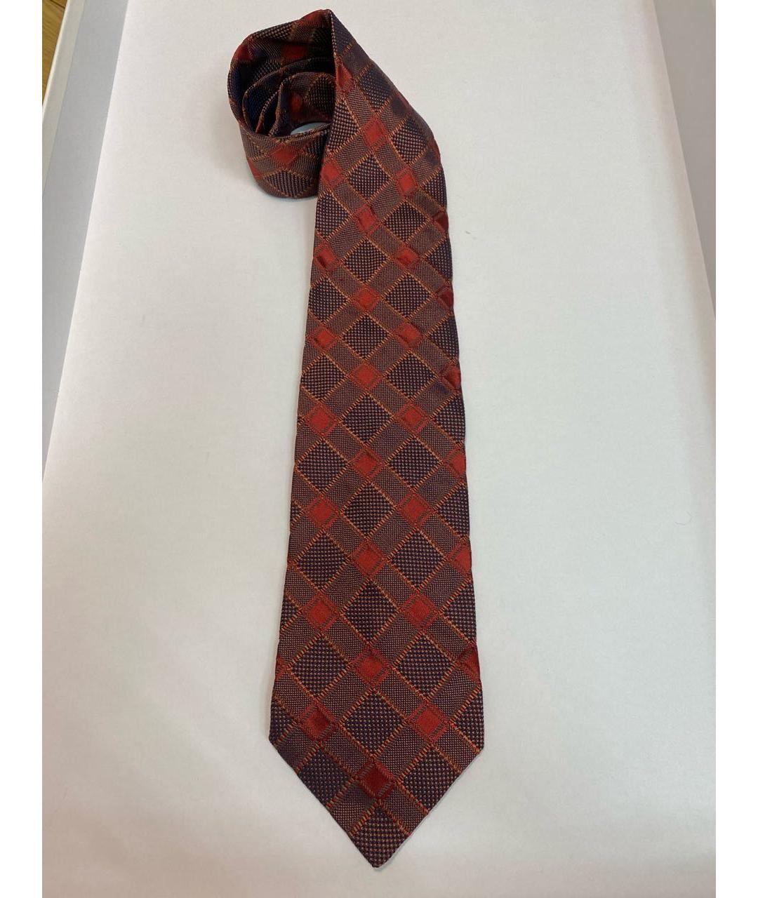 LANVIN Бордовый тканевый галстук, фото 6