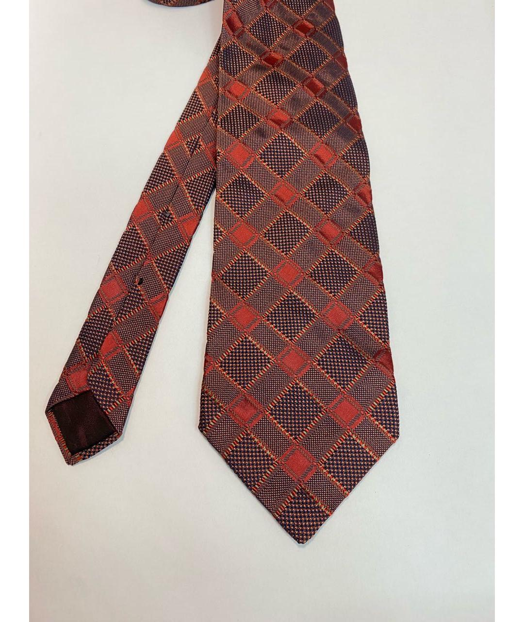 LANVIN Бордовый тканевый галстук, фото 2