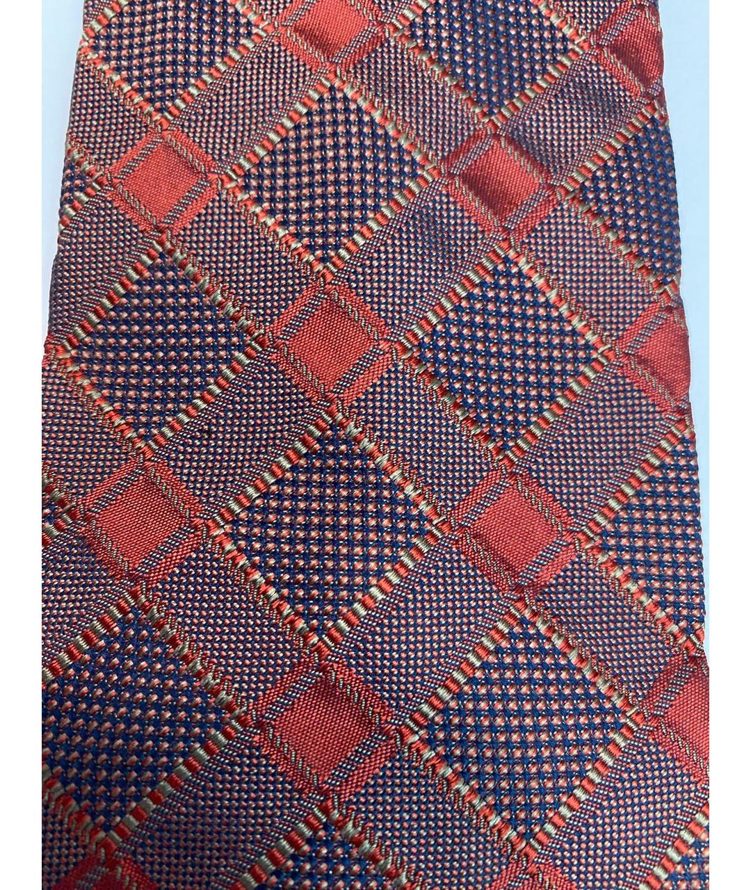 LANVIN Бордовый тканевый галстук, фото 4