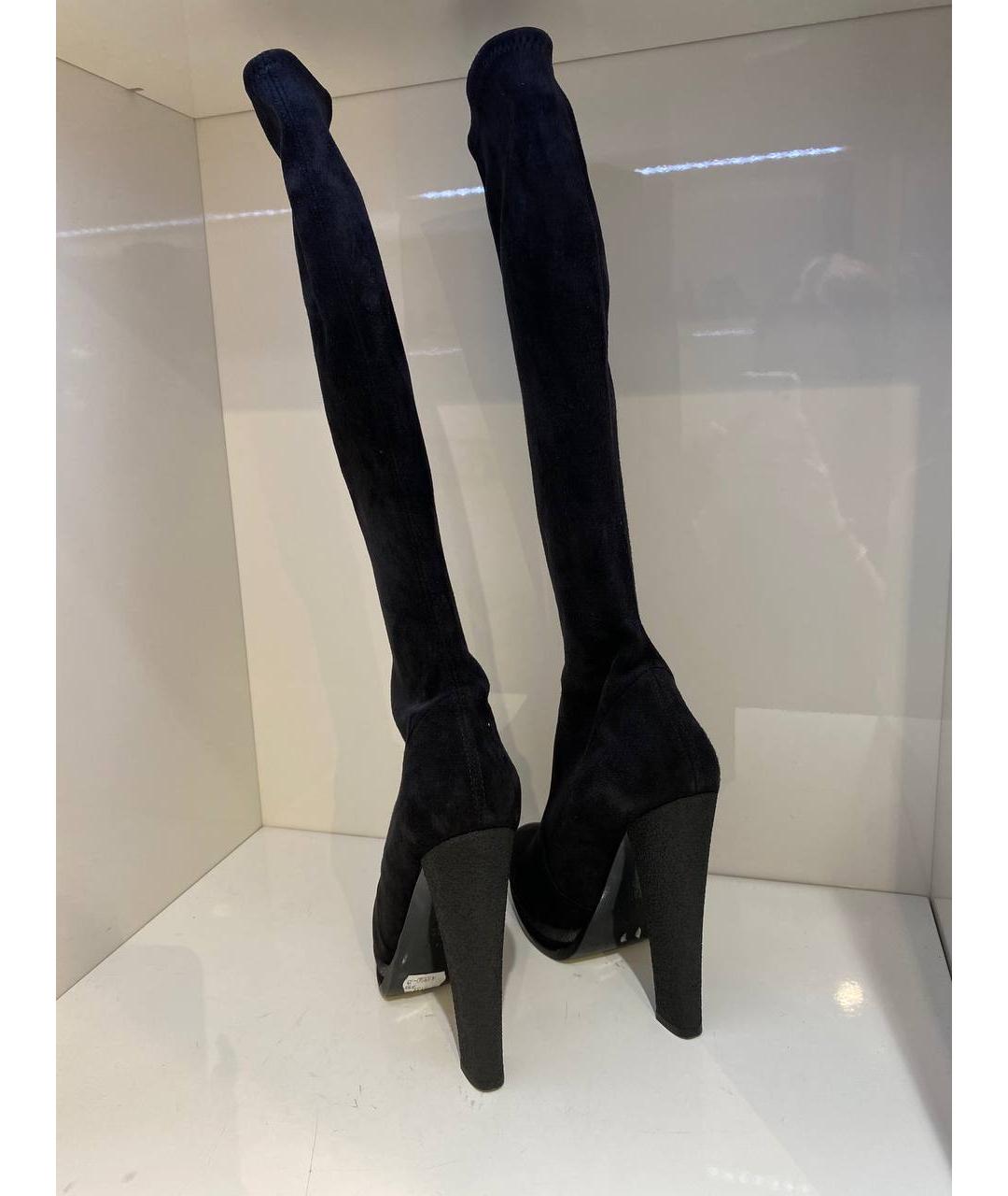 CASADEI Черные замшевые сапоги, фото 3