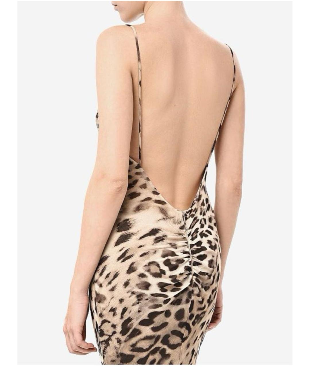 THE ANDAMANE Коричневое полиэстеровое вечернее платье, фото 3