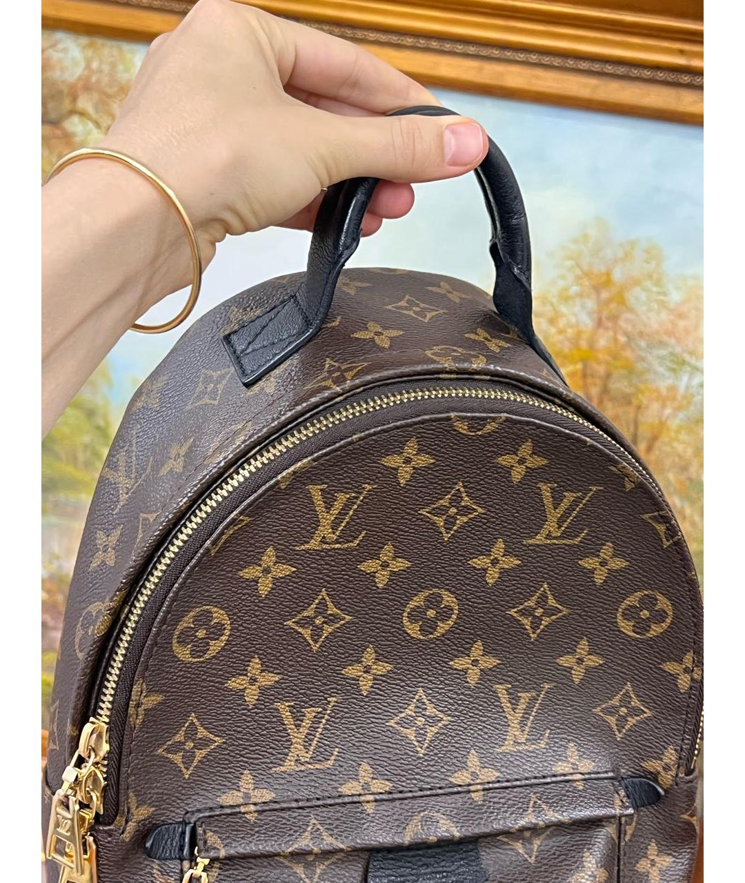 LOUIS VUITTON Коричневый рюкзак, фото 8