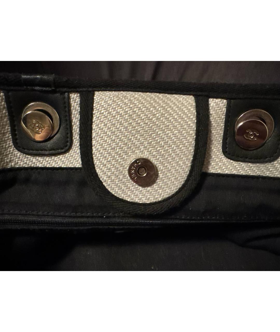 CHANEL Белая сумка тоут, фото 6