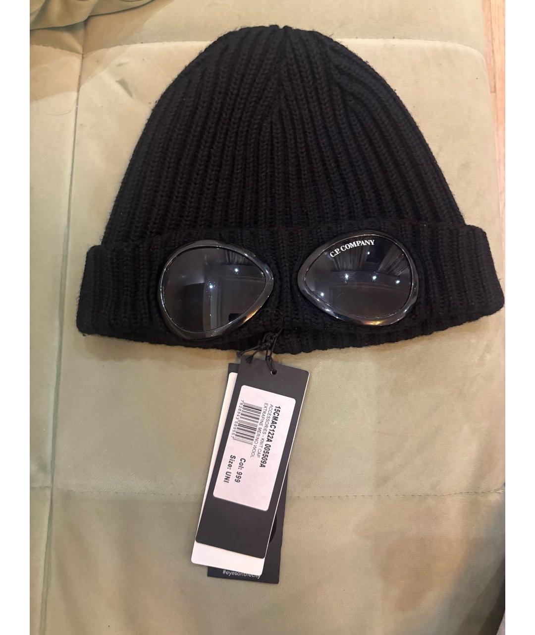 CP COMPANY Черная шерстяная шапка, фото 2