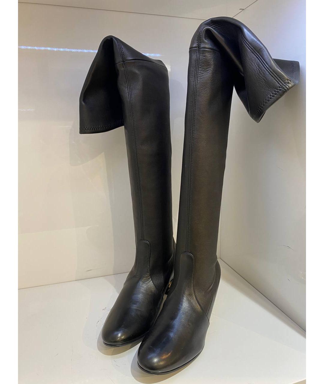 CASADEI Черные кожаные ботфорты, фото 2