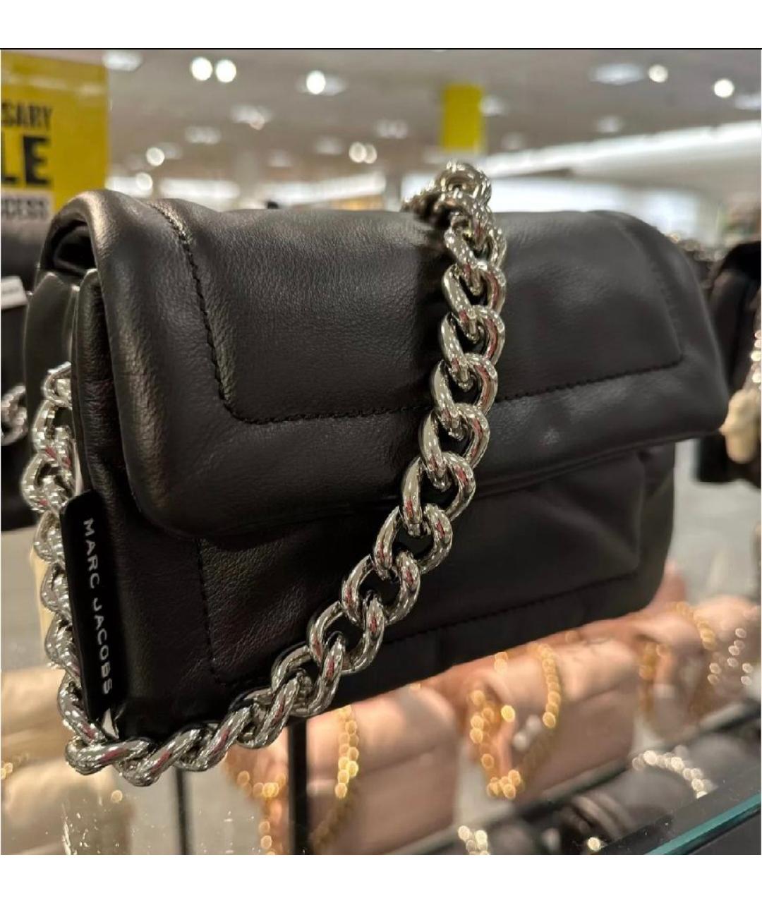 MARC JACOBS Черная кожаная сумка через плечо, фото 4