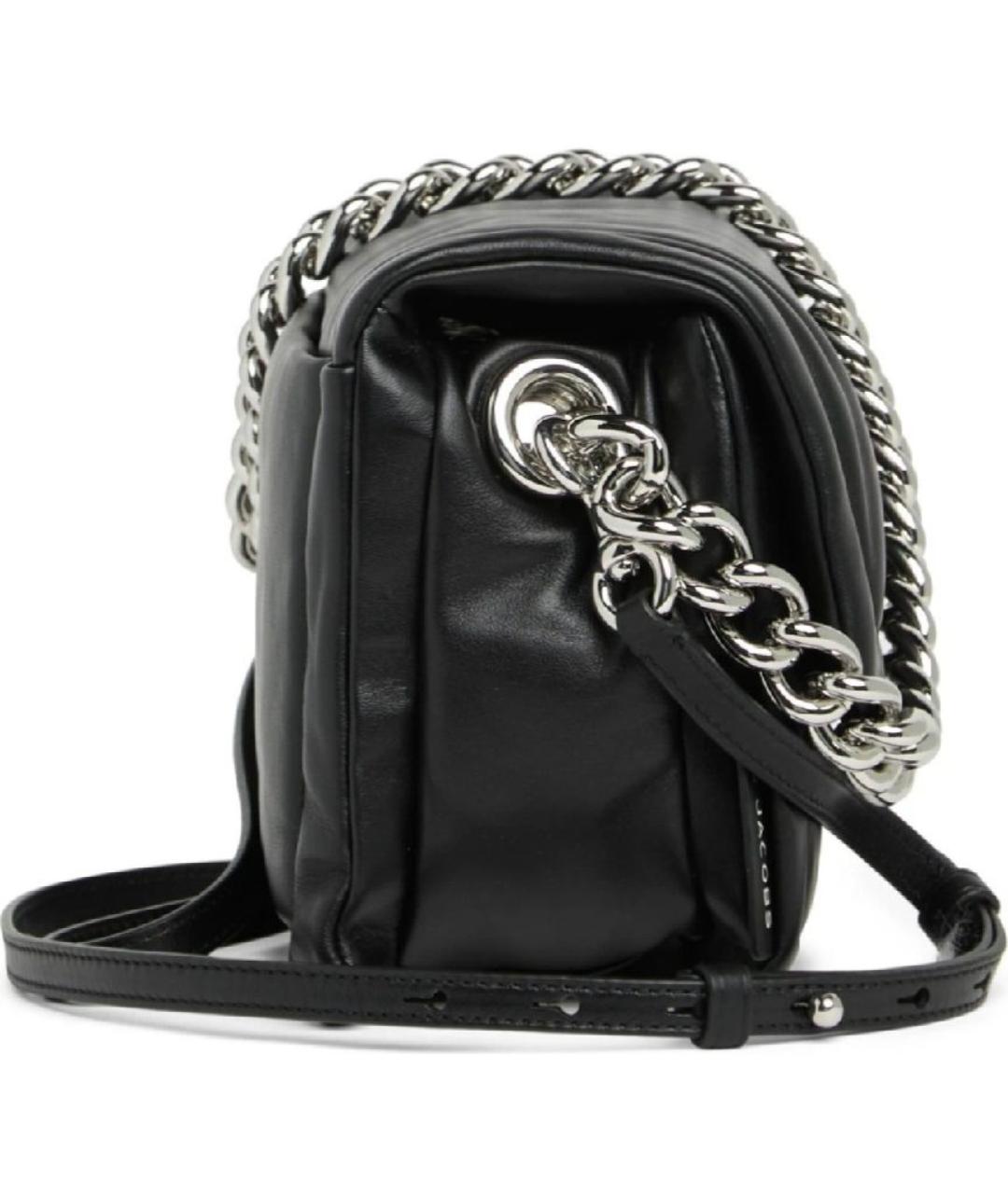 MARC JACOBS Черная кожаная сумка через плечо, фото 2