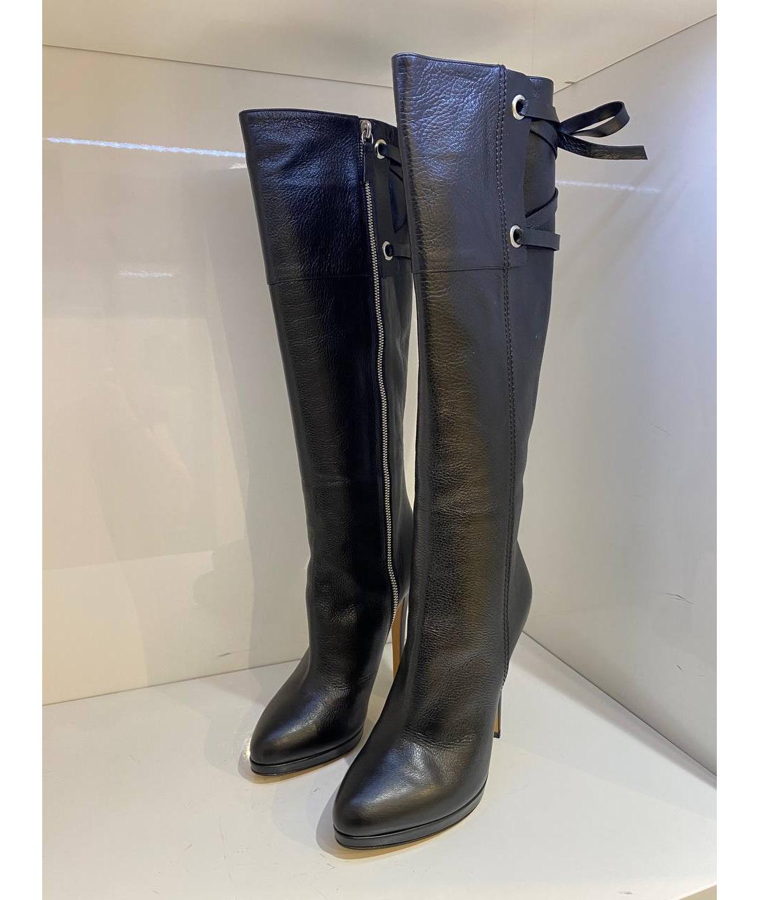 CASADEI Черные кожаные сапоги, фото 2