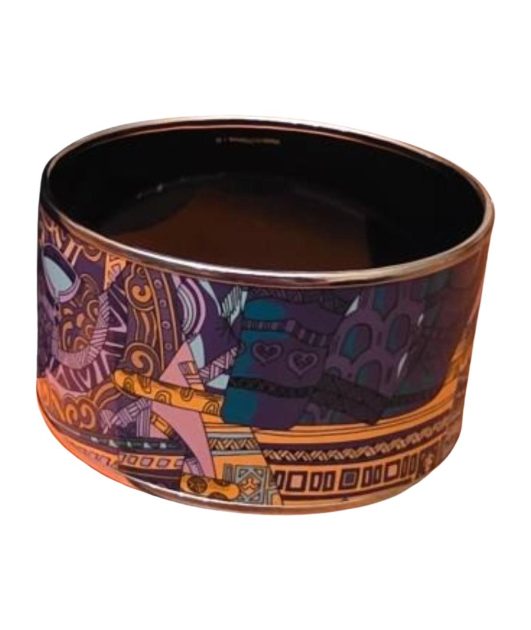 HERMES Фиолетовый латунный браслет, фото 1