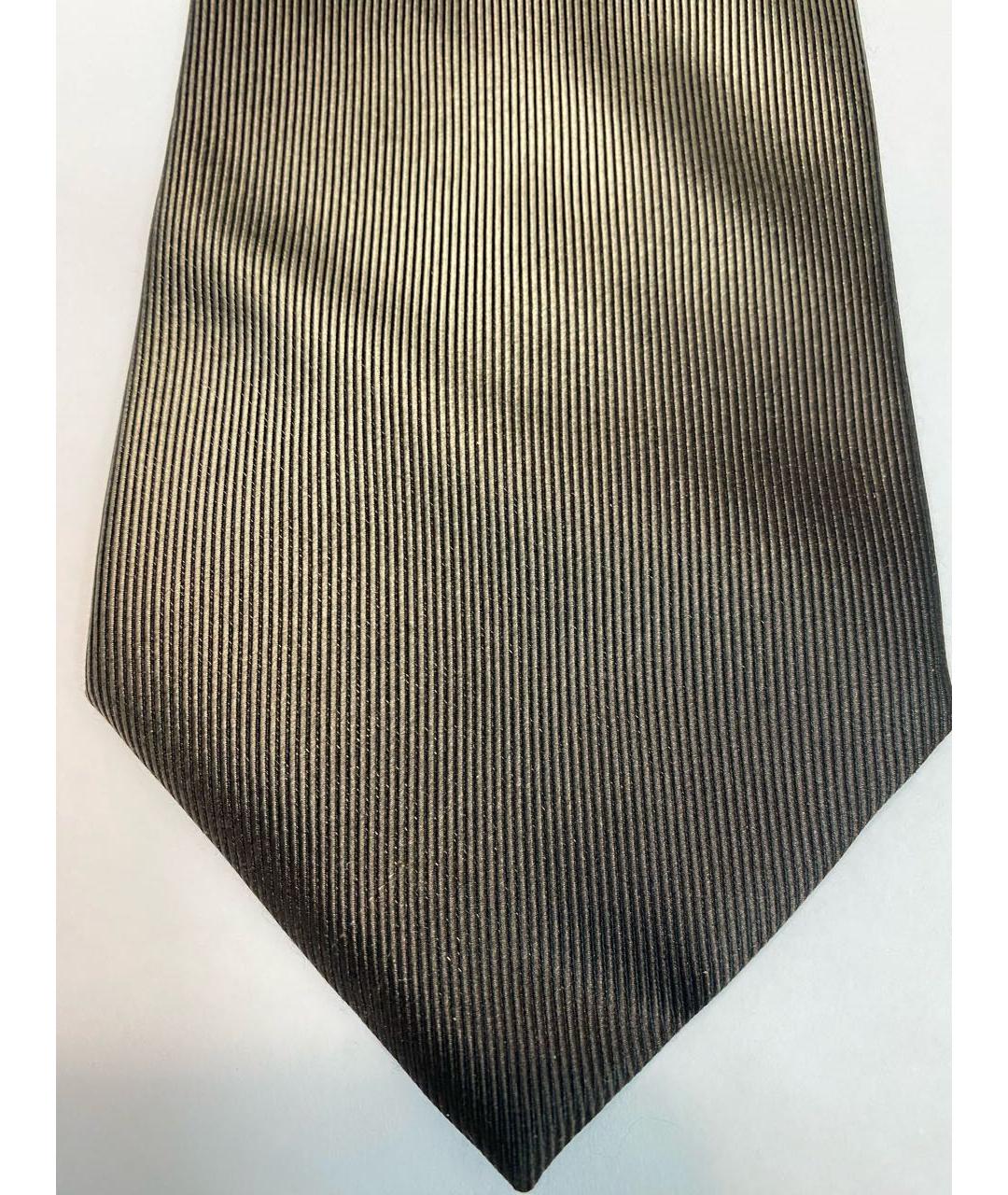 GUCCI Антрацитовый тканевый галстук, фото 4