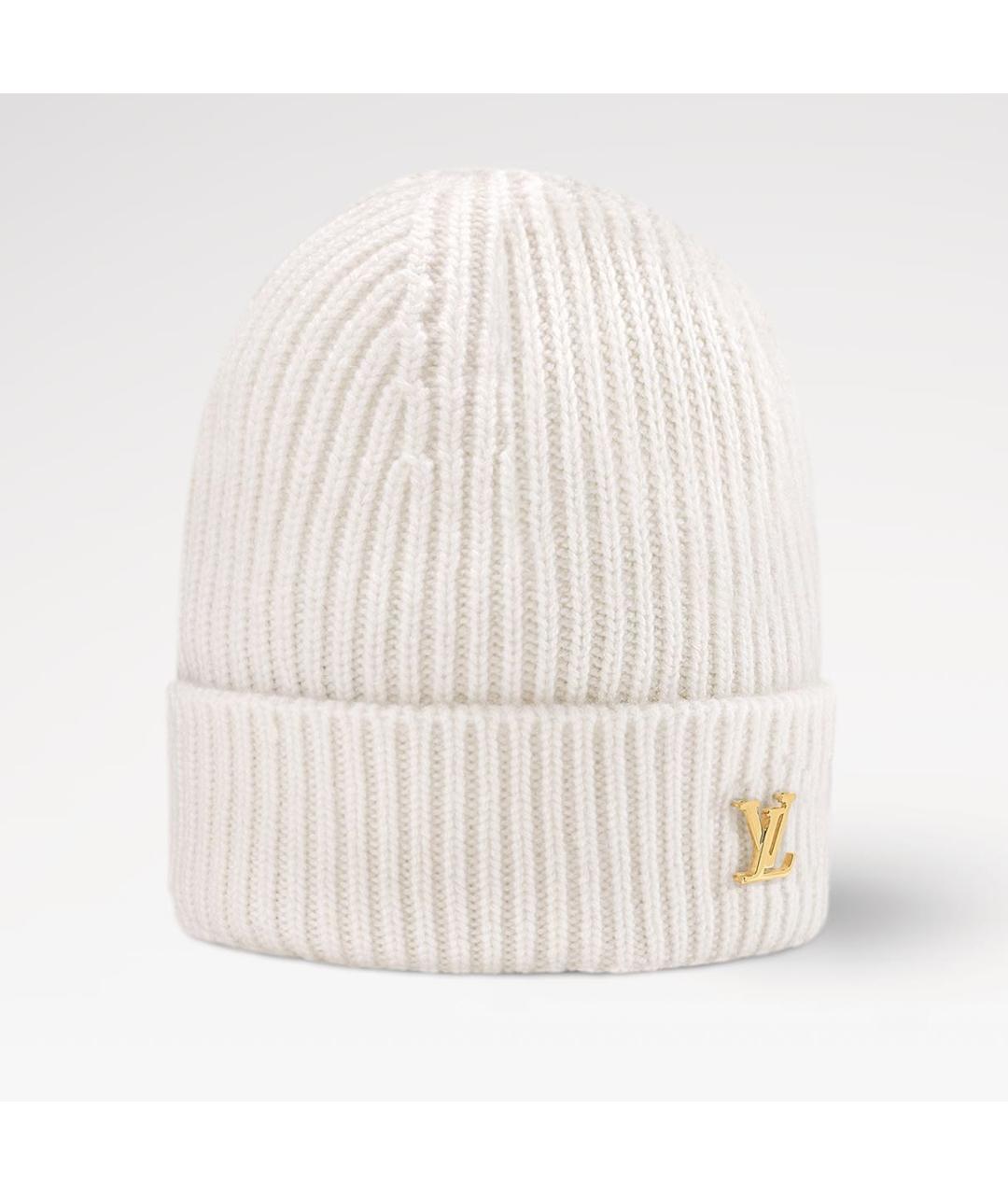 LOUIS VUITTON Белая кашемировая шапка, фото 2