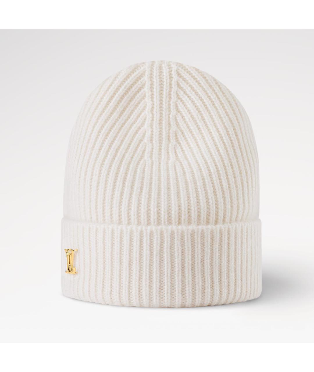 LOUIS VUITTON Белая кашемировая шапка, фото 5