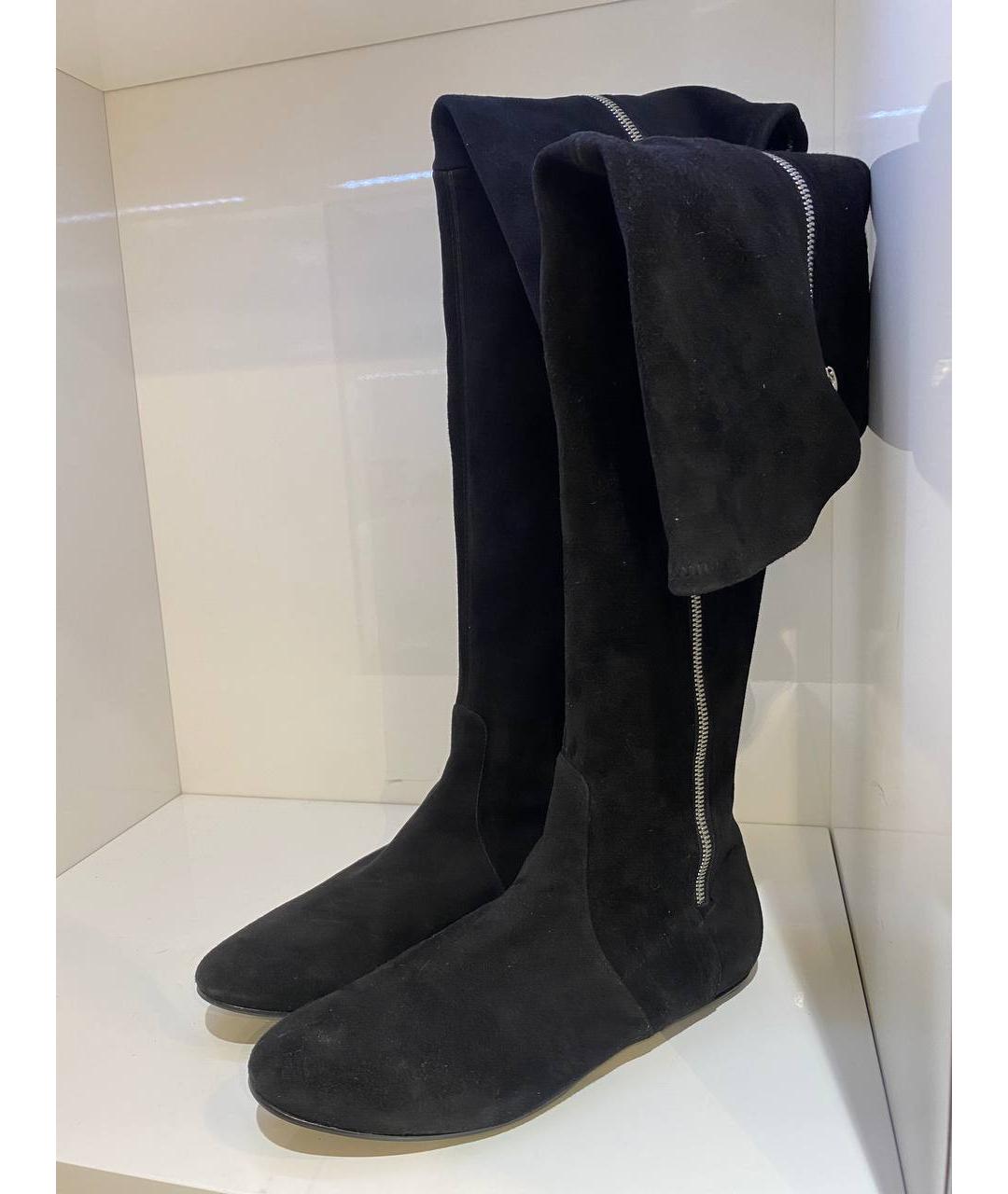 CASADEI Черные замшевые сапоги, фото 4