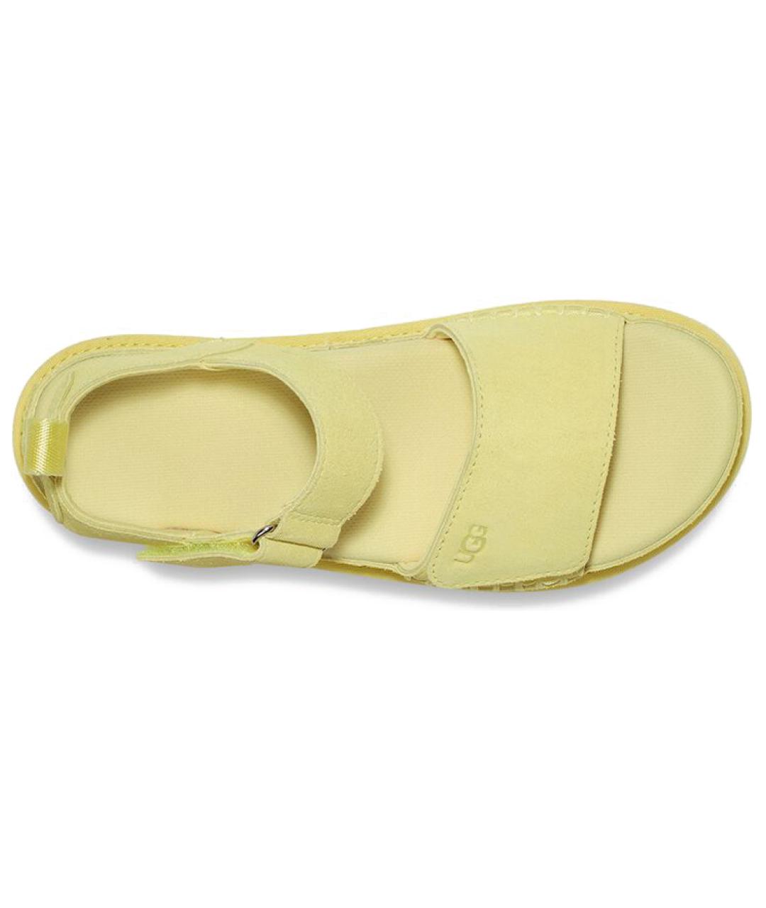 UGG AUSTRALIA Зеленые нубуковые сандалии, фото 5