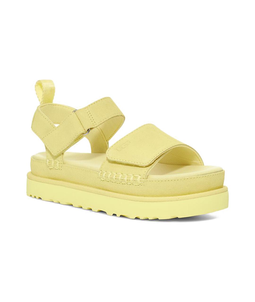 UGG AUSTRALIA Зеленые нубуковые сандалии, фото 3