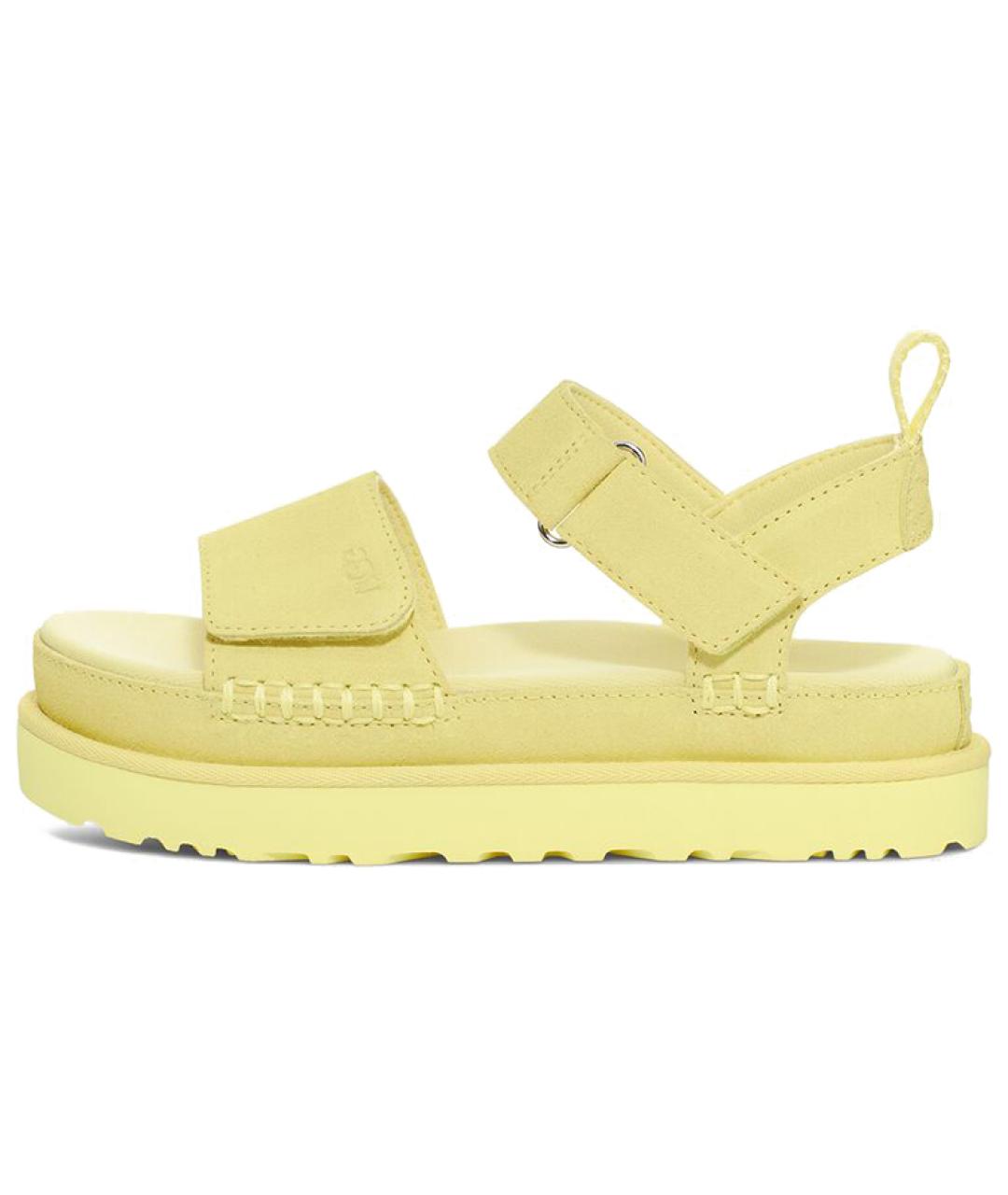 UGG AUSTRALIA Зеленые нубуковые сандалии, фото 2