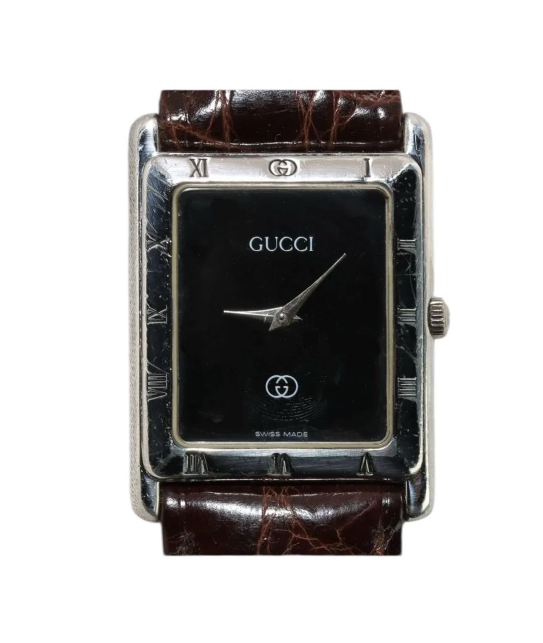 GUCCI Серебряные серебряные часы, фото 8