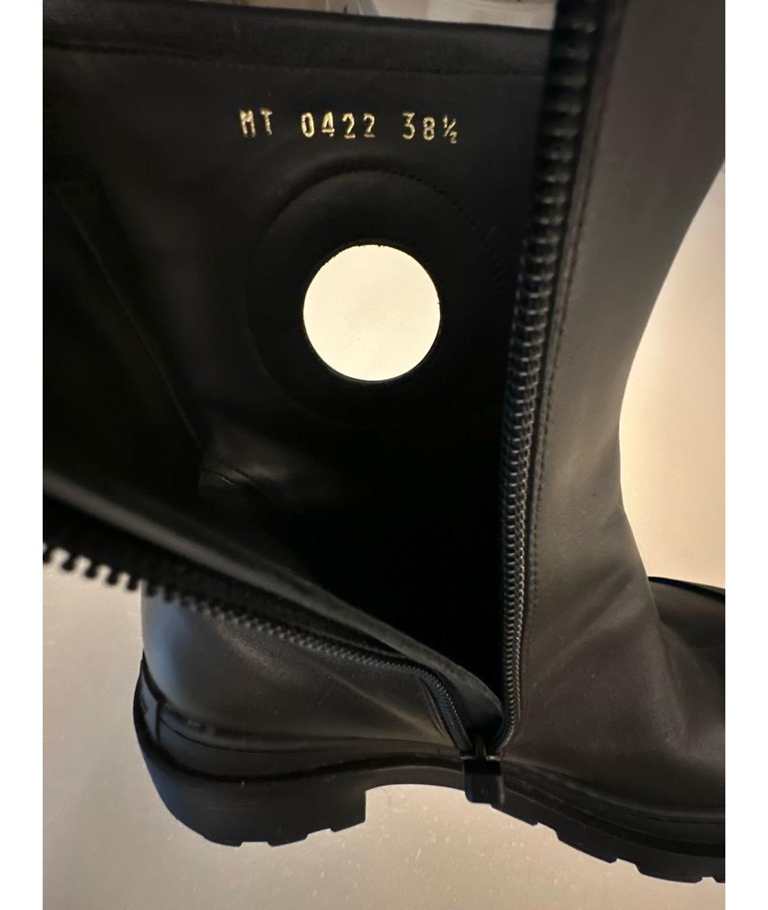 CHRISTIAN DIOR Черные кожаные ботинки, фото 5