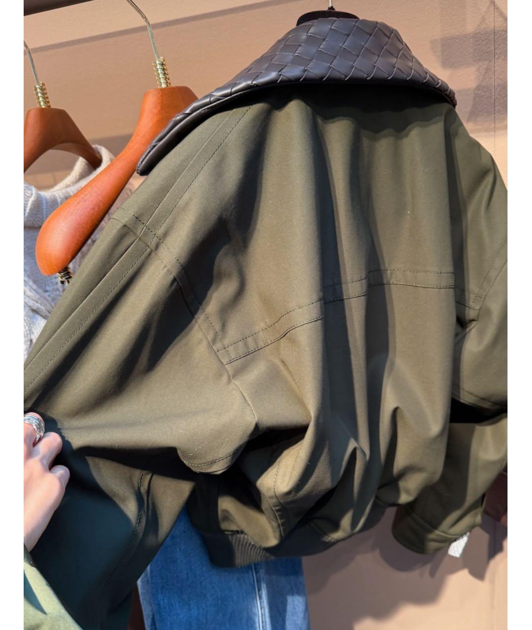 BOTTEGA VENETA Хаки куртка, фото 5