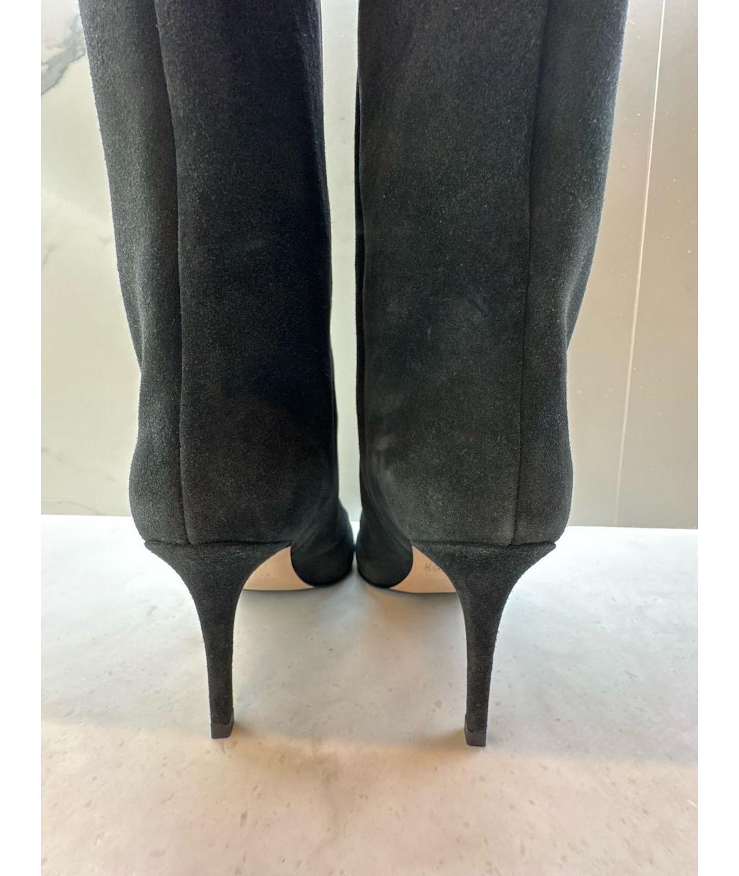 LE SILLA Черные замшевые сапоги, фото 4