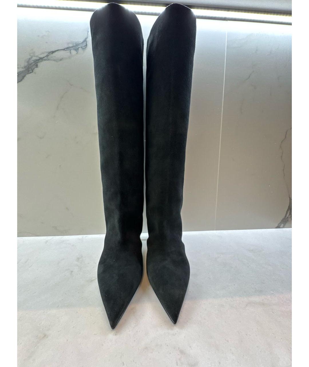LE SILLA Черные замшевые сапоги, фото 2
