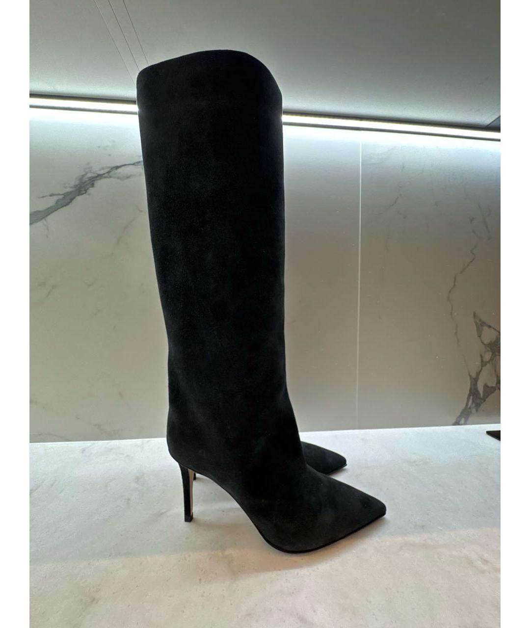 LE SILLA Черные замшевые сапоги, фото 7