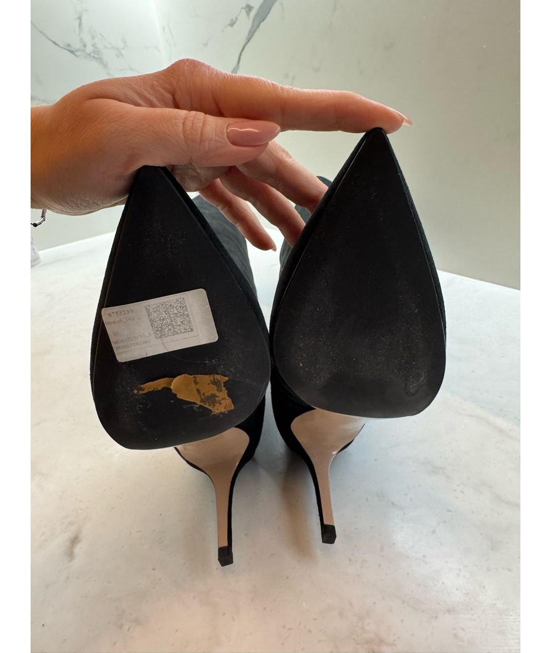 LE SILLA Черные замшевые сапоги, фото 5