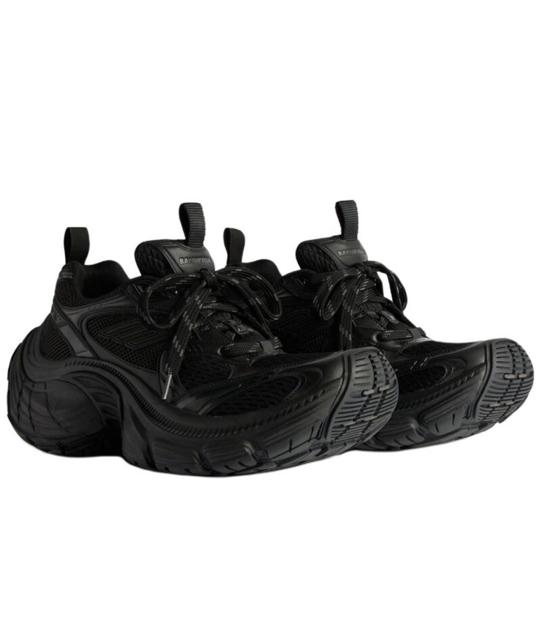 BALENCIAGA Черные текстильные кроссовки, фото 4