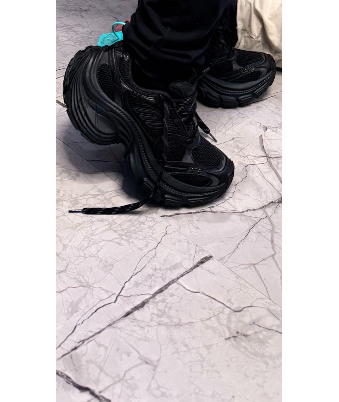 BALENCIAGA Черные текстильные кроссовки, фото 5