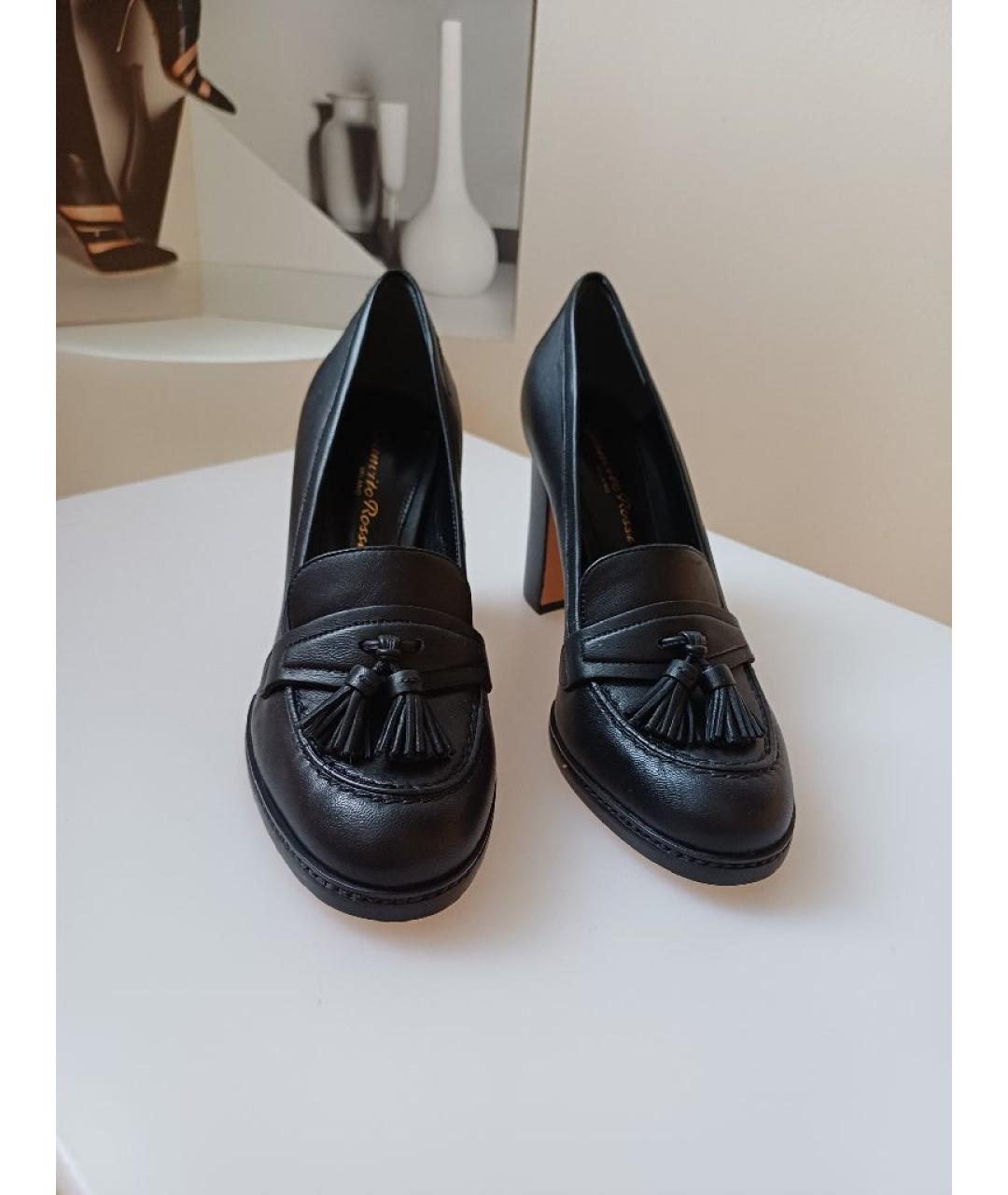 GIANVITO ROSSI Черные кожаные туфли, фото 5