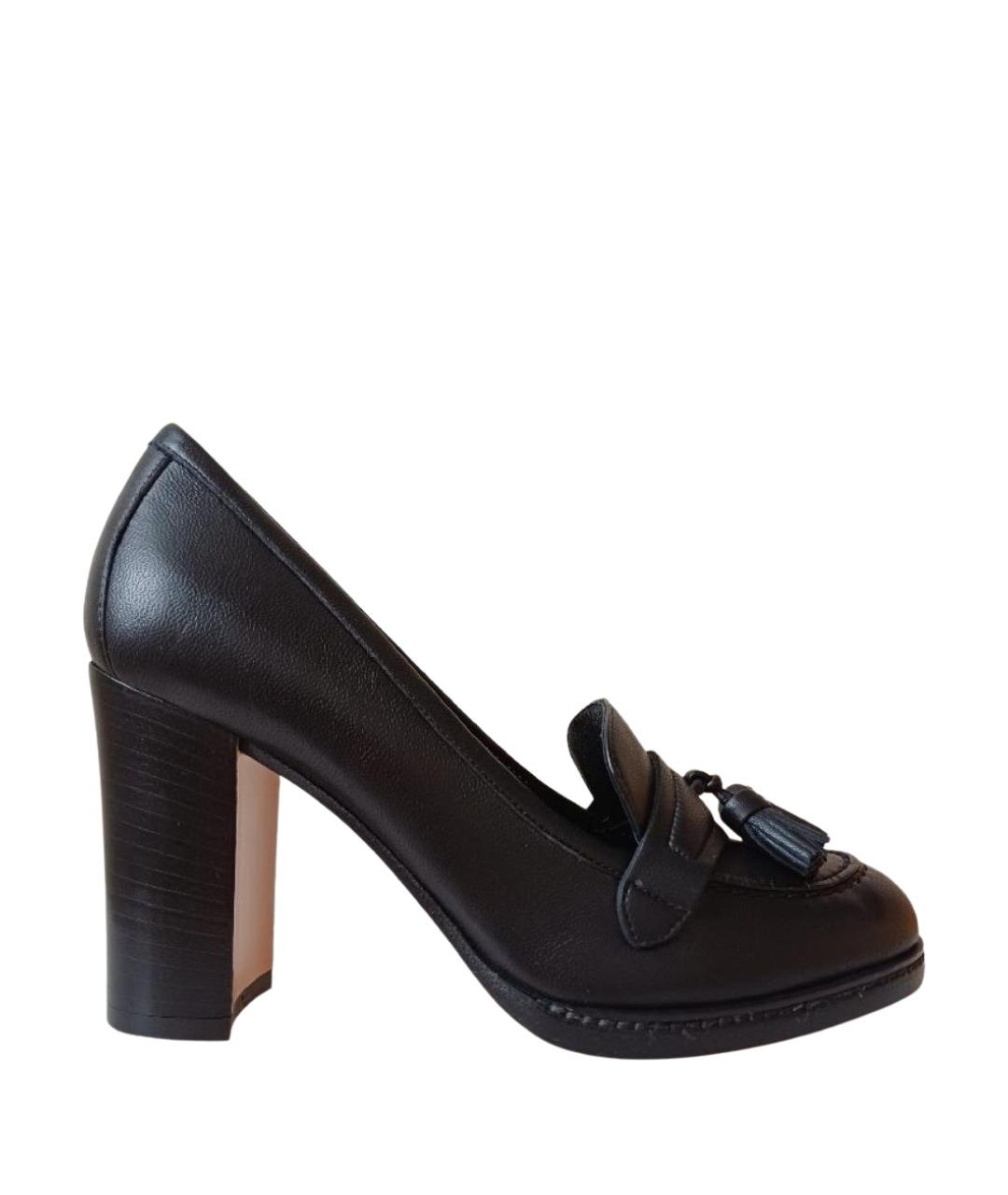 GIANVITO ROSSI Черные кожаные туфли, фото 1