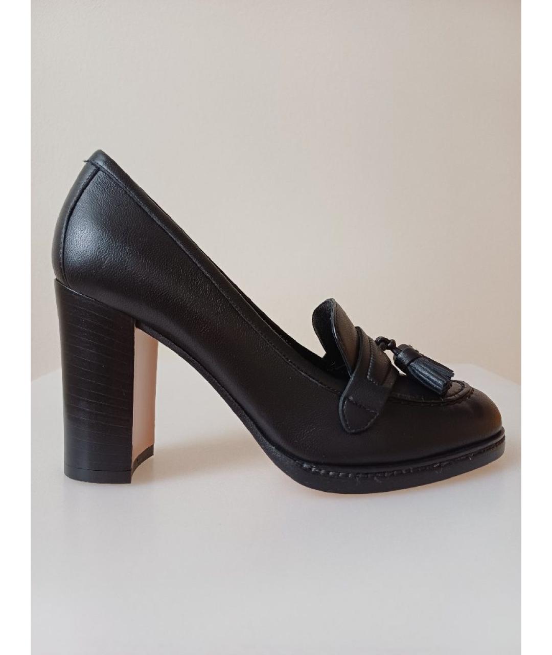 GIANVITO ROSSI Черные кожаные туфли, фото 8