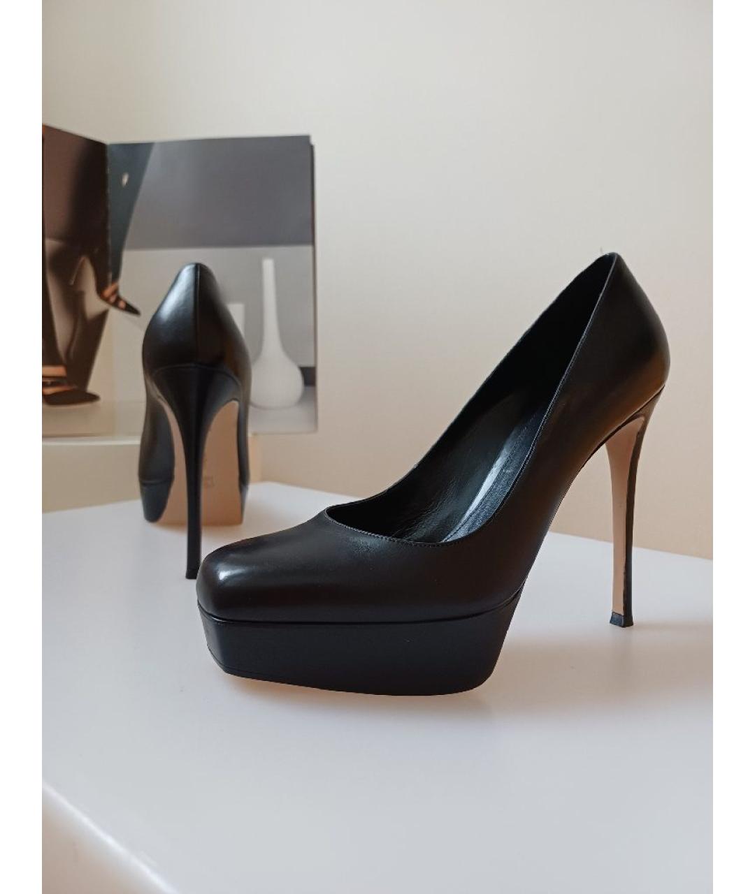 GIANVITO ROSSI Черные кожаные туфли, фото 5