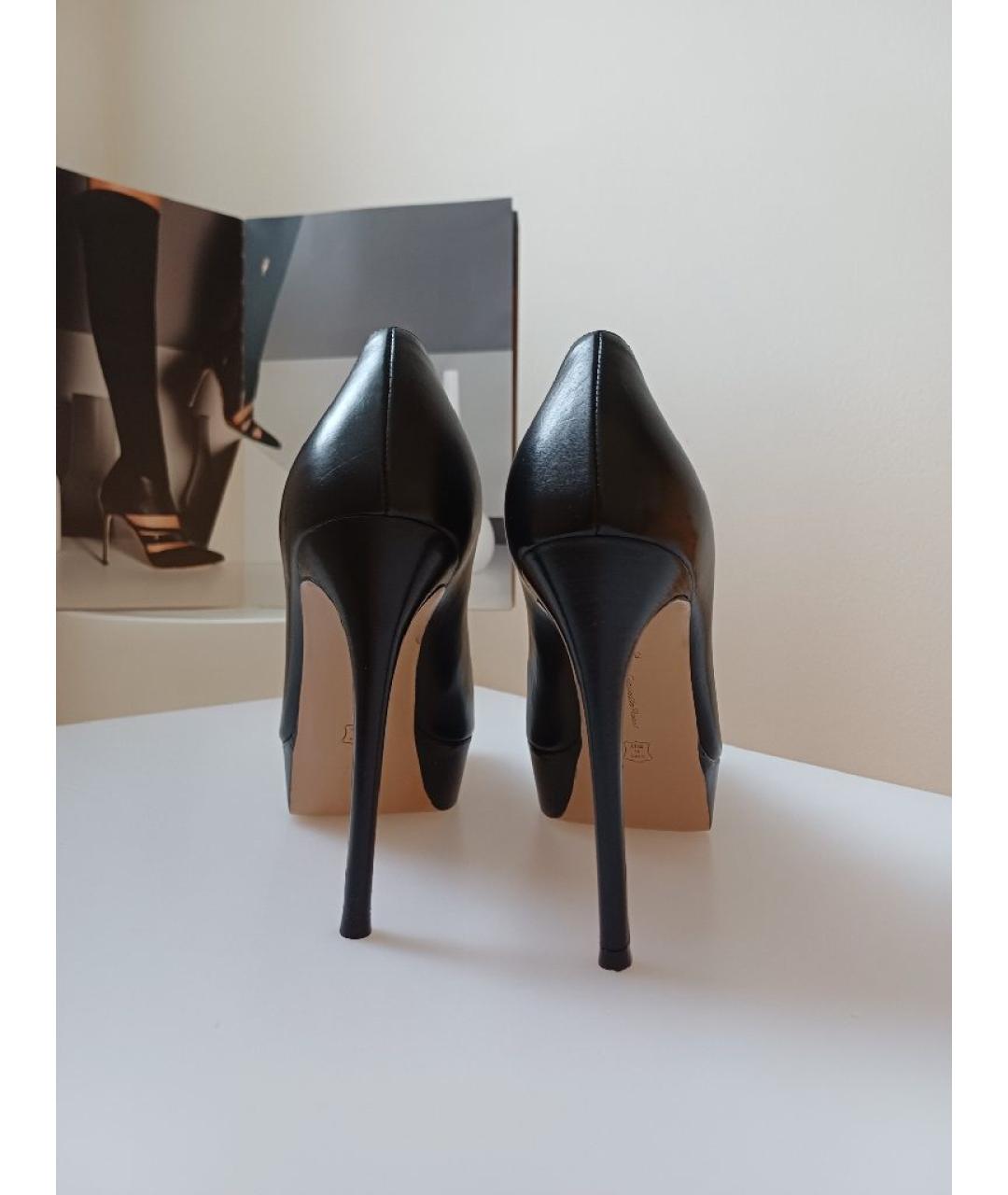 GIANVITO ROSSI Черные кожаные туфли, фото 7