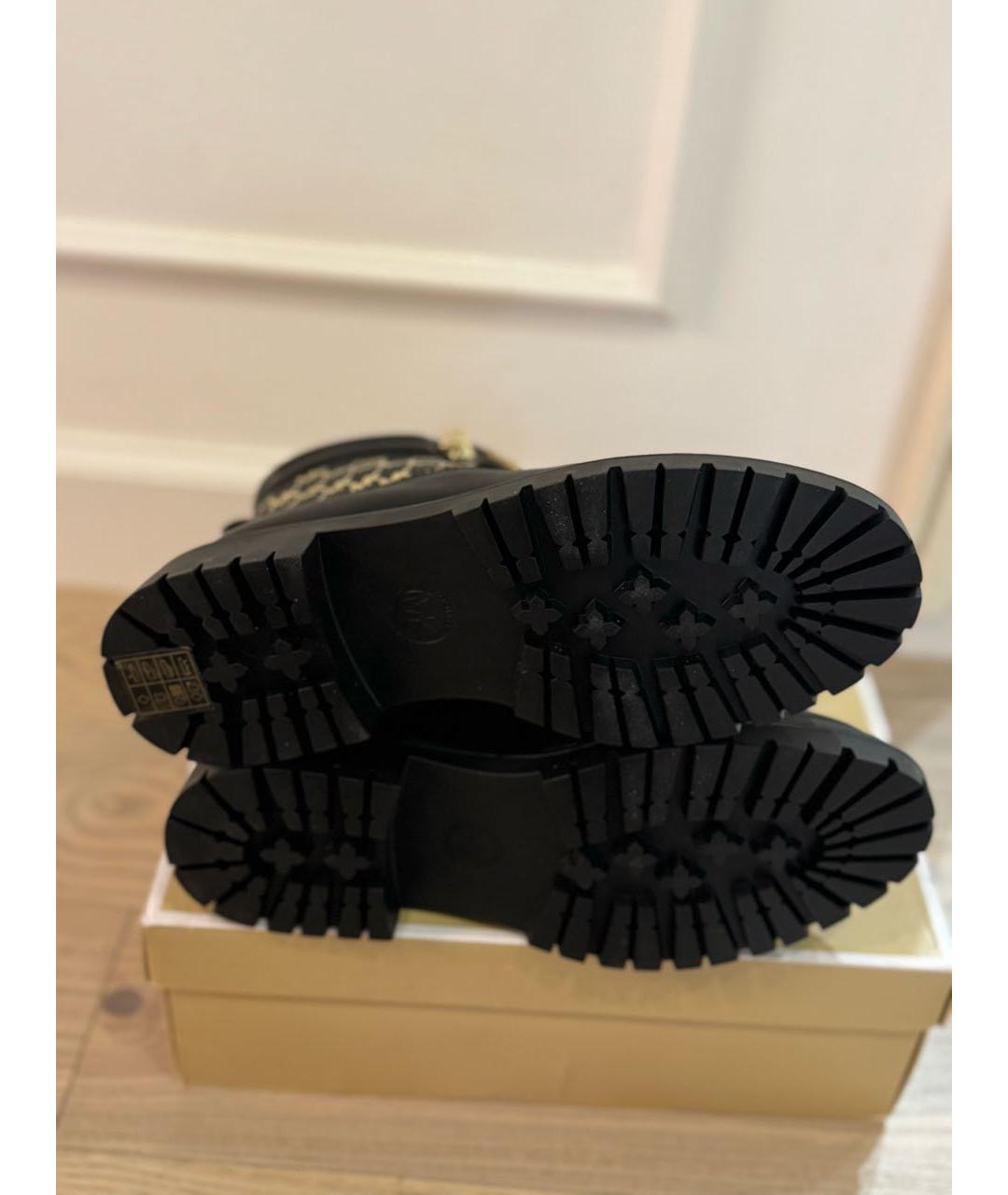 MICHAEL MICHAEL KORS Черные кожаные ботинки, фото 6