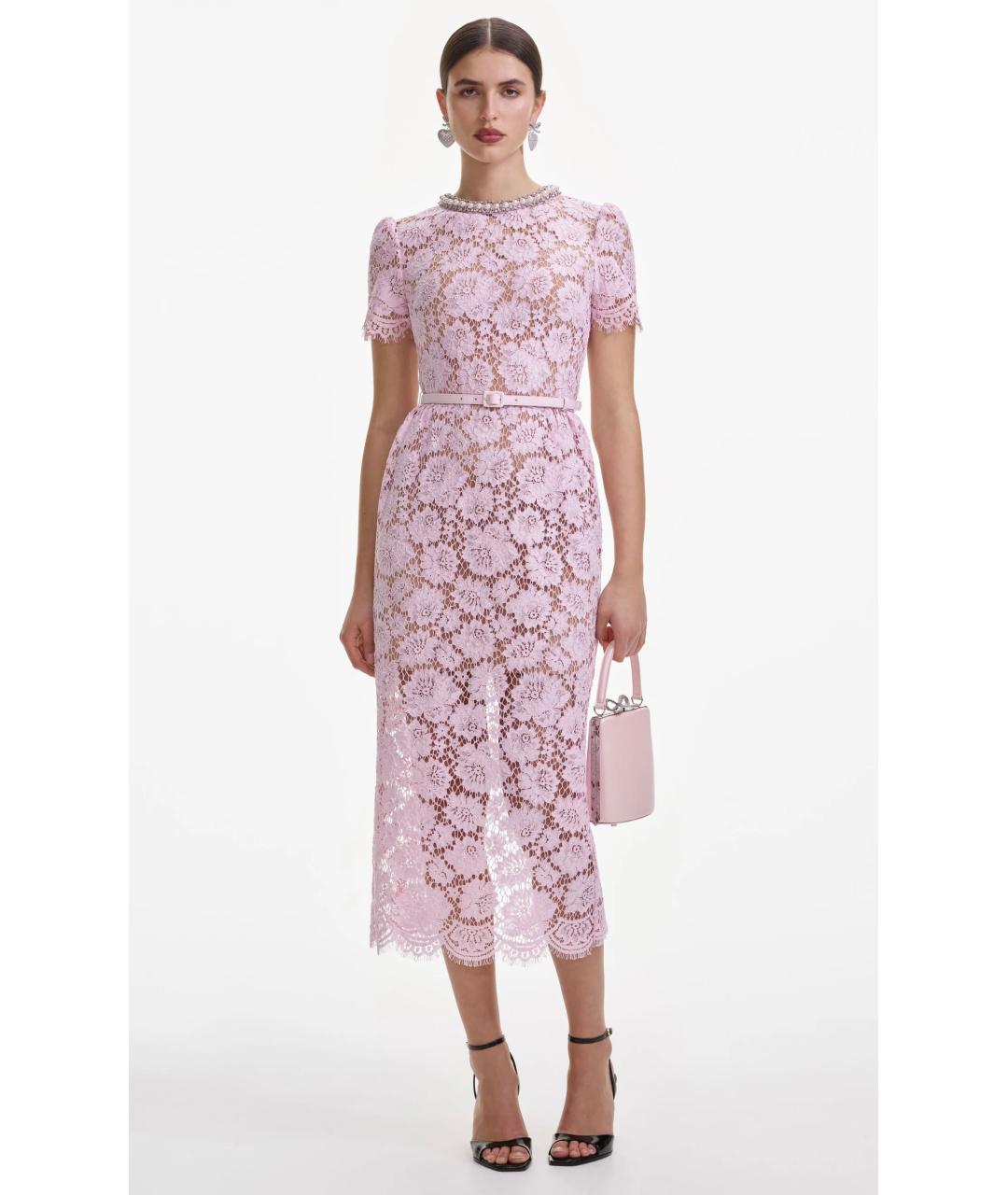 SELF-PORTRAIT Розовое коктейльное платье, фото 2