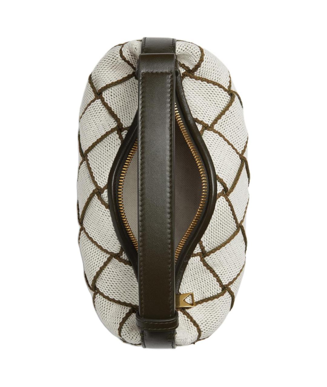 BOTTEGA VENETA Бежевая тканевая сумка через плечо, фото 3