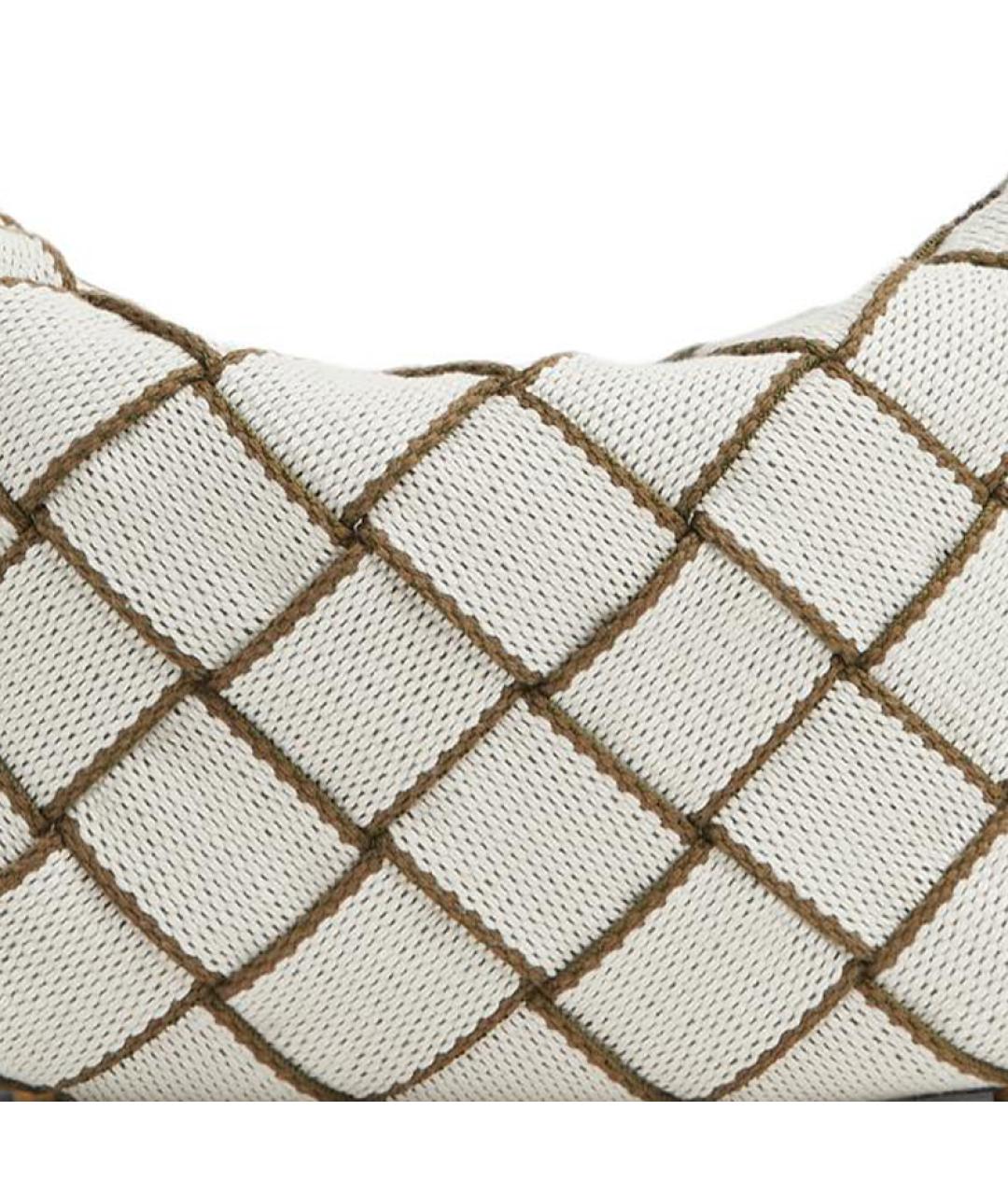 BOTTEGA VENETA Бежевая тканевая сумка через плечо, фото 4