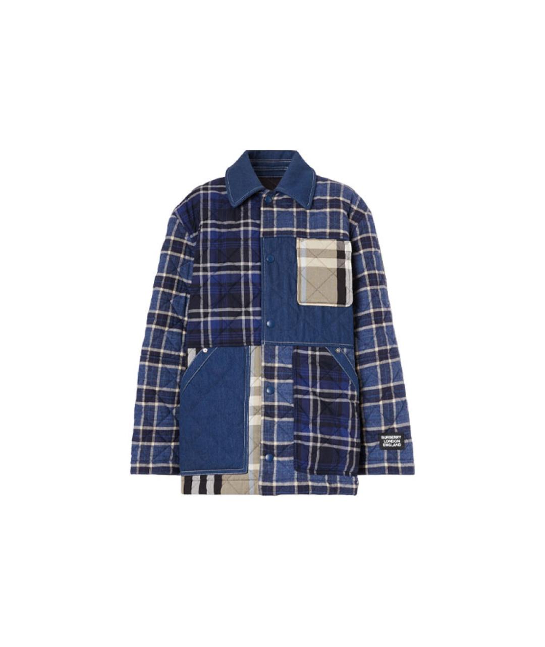 BURBERRY Синяя куртка, фото 1