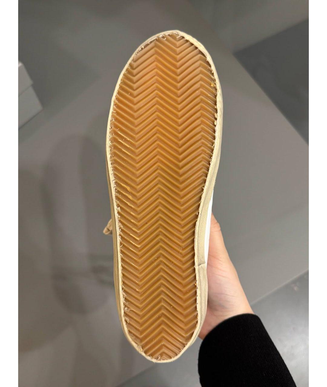 GOLDEN GOOSE DELUXE BRAND Белые кожаные кроссовки, фото 5