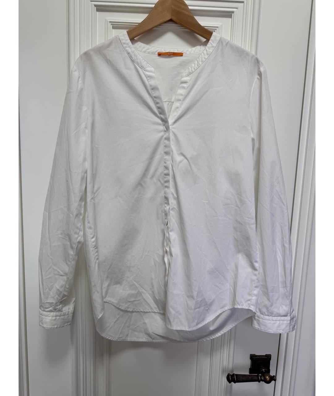 HUGO BOSS Белая хлопковая рубашка, фото 5