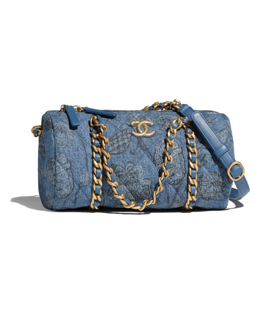 CHANEL Синяя сумка через плечо, фото 1