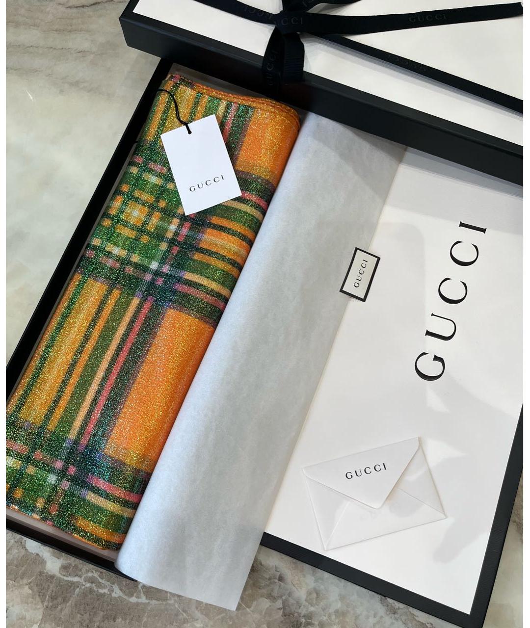 GUCCI Мульти шерстяной платок, фото 3