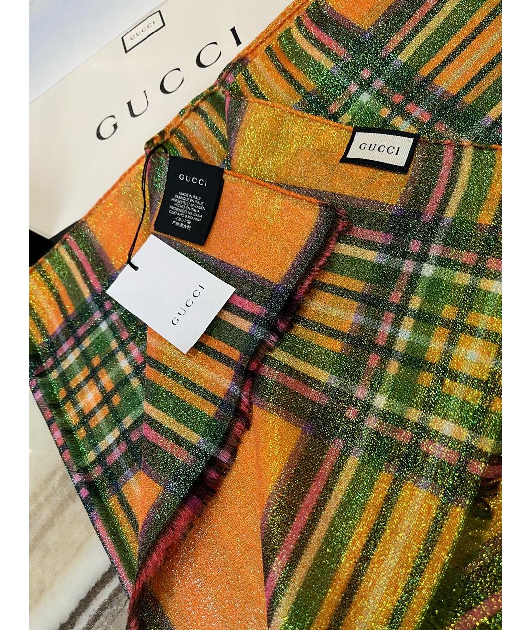 GUCCI Мульти шерстяной платок, фото 5