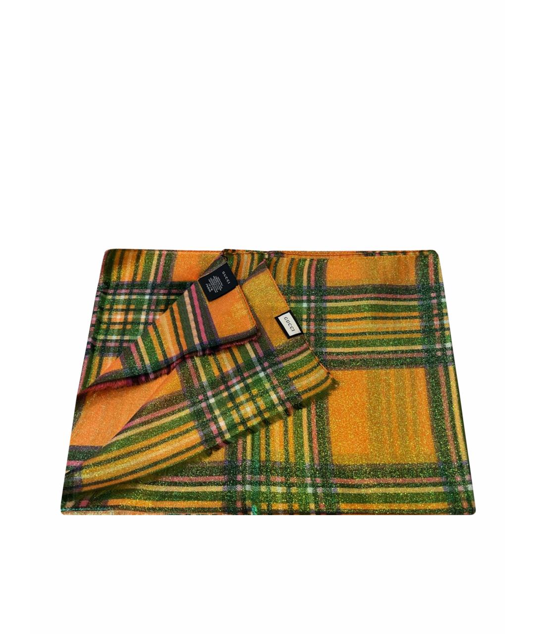 GUCCI Мульти шерстяной платок, фото 1