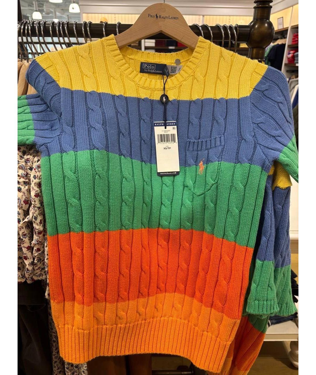 POLO RALPH LAUREN Мульти хлопковый джемпер / свитер, фото 4