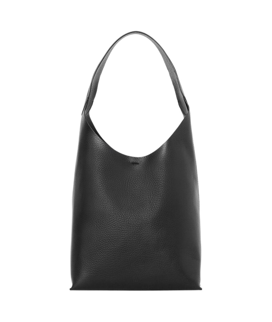 COS Черная кожаная сумка через плечо, фото 1