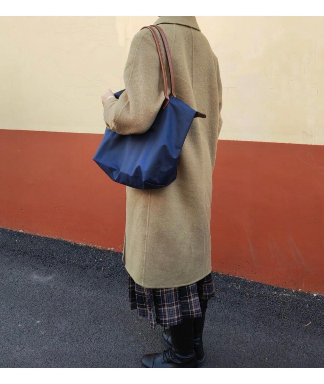 LONGCHAMP Темно-синяя сумка тоут, фото 6