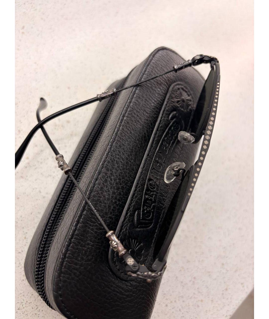 CHROME HEARTS Черные металлические солнцезащитные очки, фото 5