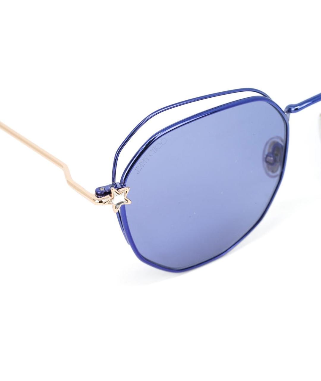 JIMMY CHOO Фиолетовые металлические солнцезащитные очки, фото 3